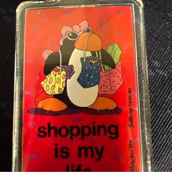 Vintage Jim Benton ‘87 Shopping Is My Life Keychain - Picture 4 of 10